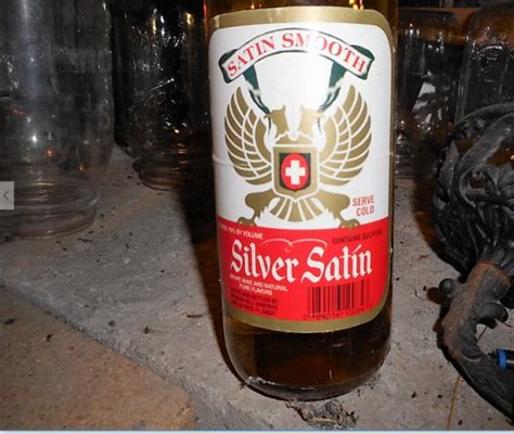 silver satin drink